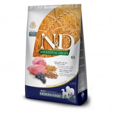 Farmina  (Фармина) N&D Ancestral Grai Adult Medium Lamb and Blueberry низкозерновой корм  с ягненком и черникой для взрослых собак всех пород 12кг