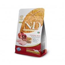 Низкозерновой сухой корм Farmina N&D LOW GRAIN CAT NEUTERED ADULT для стерилизованных взрослых кошек (курица/гранат) 10кг