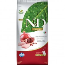 Беззерновой сухой корм Farmina N&D GRAIN FREE PRIME CAT KITTEN для котят, беременных и лактирующих кошек (курица/грана) 10кг