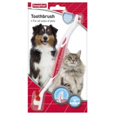 Двойная зубная щетка Beaphar Toothbrush для собак
