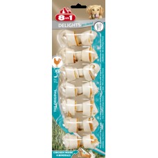 8in1 Delights Dental XS (7,5см) * 7 шт кость для чистки зубов у собак с вкусом мяса