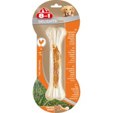 8in1 Delights Bones Strong L 20см кость особо прочная для чистки зубов у собак с вкусом курицы (110842)