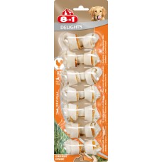 8in1 Delights XS (7,5см) * 7 шт кость для чистки зубов у собак с вкусом мяса