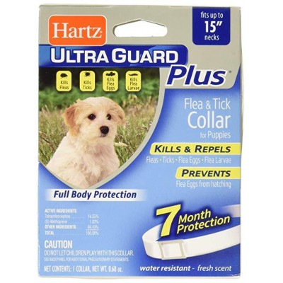 Hartz UltraGuard Plus ошейник для щенков от блох , яиц блох и клещей 38 см