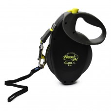 Рулетка Flexi Giant XL 8m/75kg (лента) черная/неон