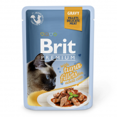 Влажный корм для кошек Вrit Рrеmium Саt Tunа Fillеts Grаvy pоuch 85 г (филе тунца в соусе)