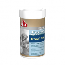 Пивные дрожжи 8in1 Excel «Brewers Yeast» 140 таблеток (для кожи и шерсти)