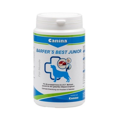Витаминно-минеральный комплекс для щенков и молодых собак Canina «Barfers Best Junior» при натуральном кормлении, порошок 3