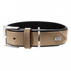 Ошейник Hunter «Capri» кожаный  37-43 см / 28 мм (коричневый)