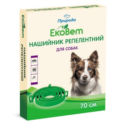 Ошейник для собак Природа ProVET «ЭкоВет» 70 см (от внешних паразитов)