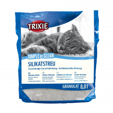 Наполнитель туалета для кошек Trixie Simple & Clean 8 л (силикагелевый)