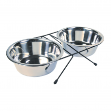 Миски металлические на подставке Trixie «Eat on Feet» 2 x 1,8 л / 20 см