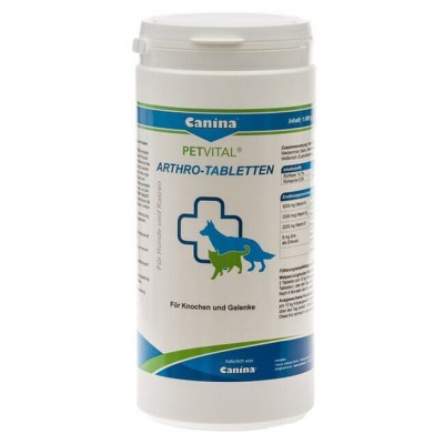 Добавка для кошек и собак Canina «PETVITAL Arthro-Tabletten» 1000 таблеток, 1 кг (для суставов)