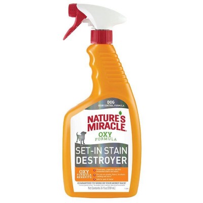 Спрей-устранитель Nature's Miracle «Set-In Stain Destroyer. Oxy Formula» для удаления пятен и запахов от собак, с формулой а